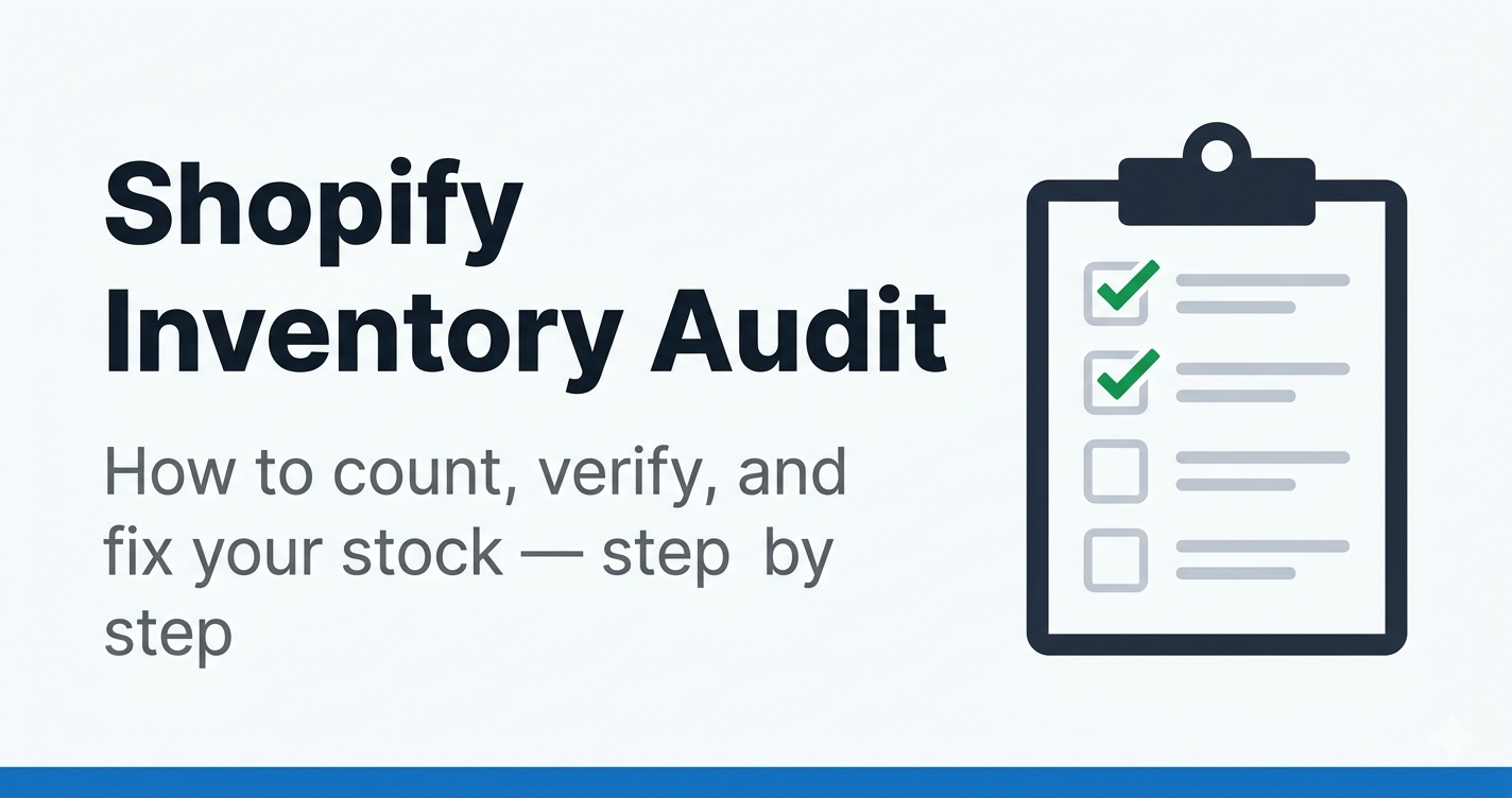 Shopify inventory audit step-by-step guide