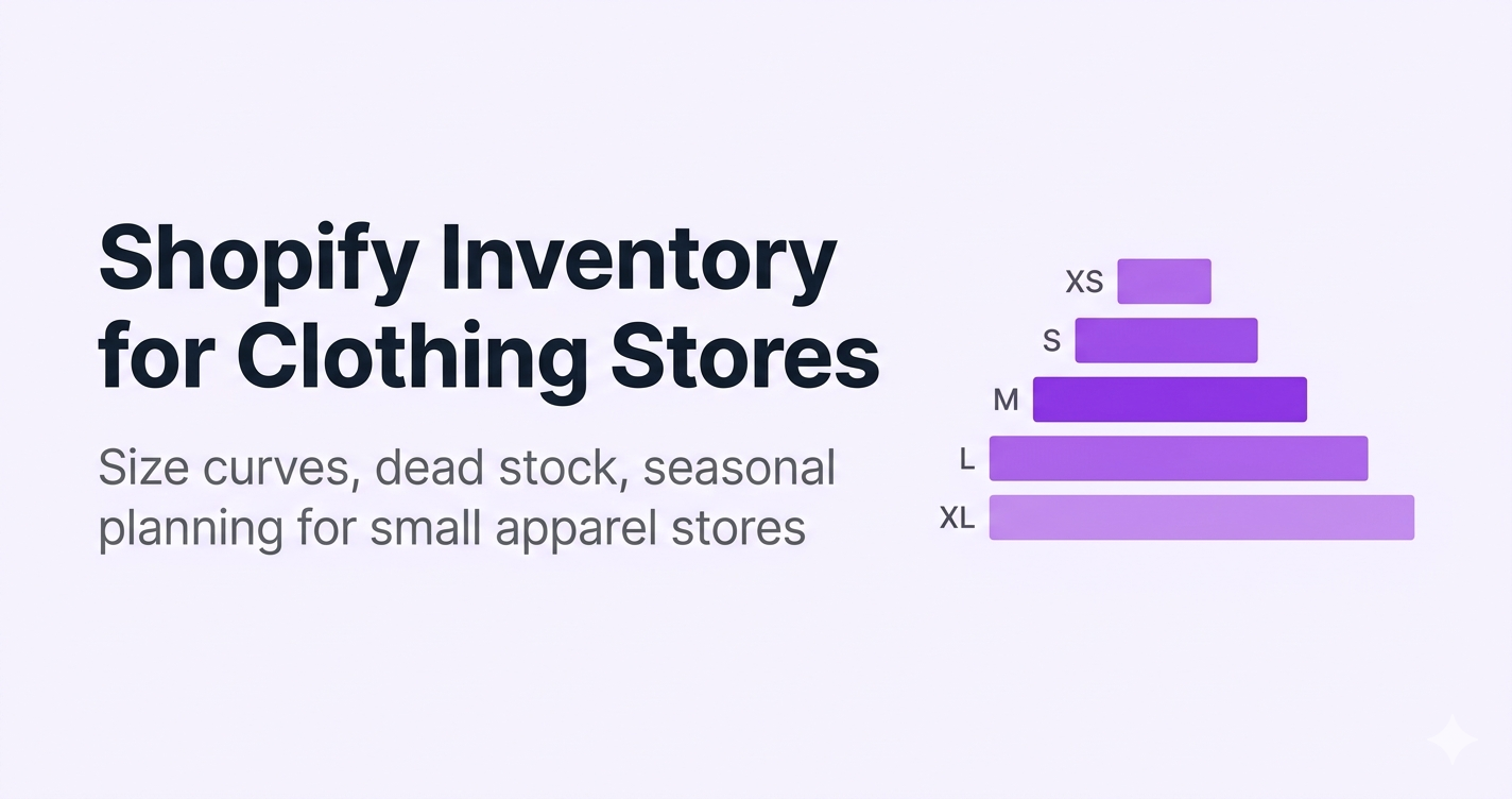 Shopify inventory management for clothing stores