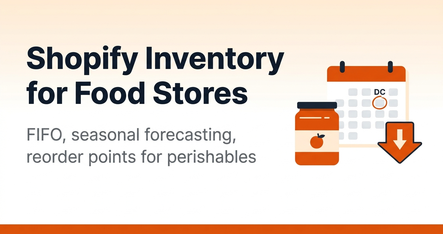 Shopify inventory management for food stores complete guide